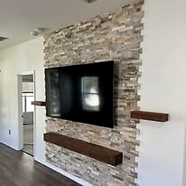 Stone accent wall